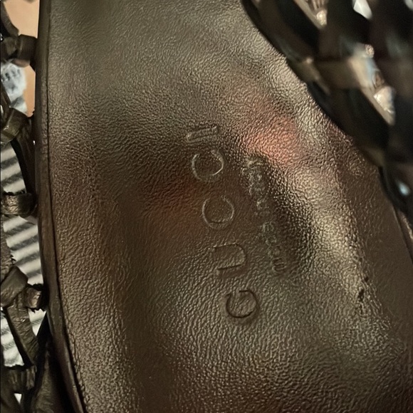 Gucci leather web style bootie. - Picture 5 of 6